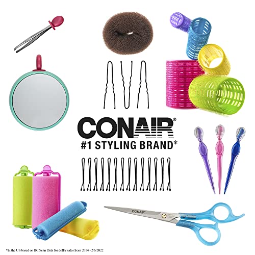 Conair Rollers, Rollers pink, purple, blue, orange, yellow
