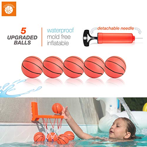 Bath Toy Basketball Hoop for Kids + 5 Upgraded Balls - Bathtub Basketball Hoop for Boys & Girls - Indoor Fun Games & Improve Motor Skills - 2IN1 Hanging System - B0NUS Bath Toy Organizer - GREAT GlFT - Thumbnail 4