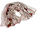 Novels-wear 100%mulberry Silk Scarf Wrap Luxury Brand Geometric Logo Print light coffee with green and red stripe 70