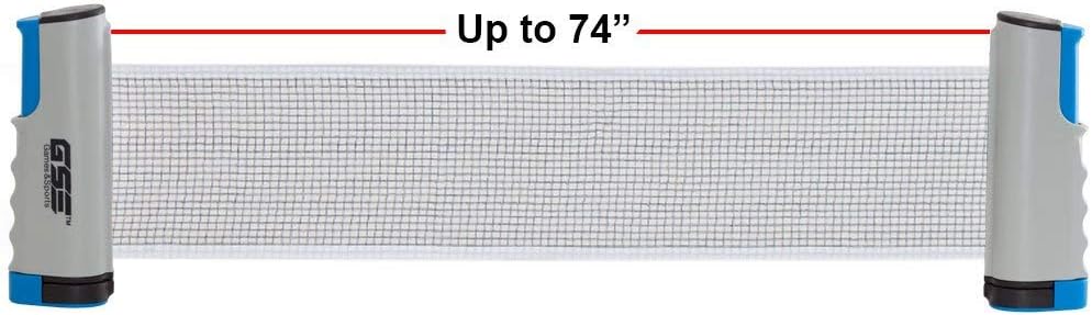 GSE Games & Sports Expert Anywhere Retractable Table Tennis Net and Post. Adjustable Replacement Ping Pong Net (4 Colors) (Gray) : Sports & Outdoors