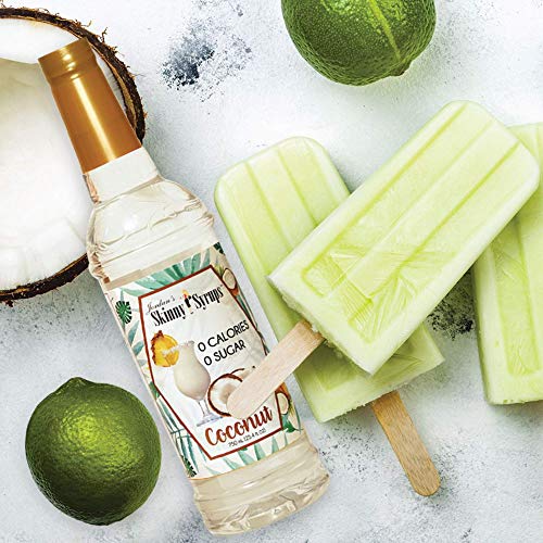 Jordan's Skinny Syrups Sugar Free Coconut 750 ml Bottle with By The Cup Syrup Pump Pricepulse