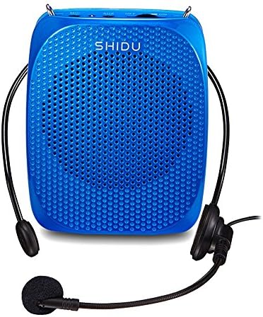 UPGRADED Headset Voice Amplifier, 10 Watts Portable Loudspeaker with Rotatable Invisible Microphone, 128g Ultra-light Headset Hands Free Voice Amplifier for Teachers, Guides, Coaches