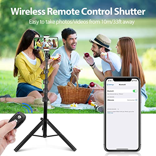 UBeesize 67" Phone Tripod Stand & Selfie Stick Tripod, Extendable Cell