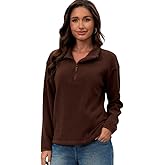 YETOWA Women's Classic Half-Zip Polar Soft Fleece Jacket Warm Lightweight Fleece Pullover for Outdoor Daily Wear
