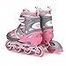 Premium Adjustable Inline Skates for Girls, Featuring Illuminating Front Wheels, Awesome-looking, One-of-a-Kind, Comfortable & Durable Rollerblades