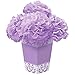Amscan Lovely Damask Fluffy Flower Party Centerpiece, Lilac