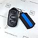 Thin Blue Line Flag Leo Police Support Men's Tank Top T-Shirt & Keychain Gift Black (X-Large)
