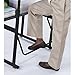Safco AlphaBetter Stand-Up Student Desk with Book Box, Features a Swinging Pendulum Footrest Bar & a 28” W x 20” D Durable Desktop, Adjustable Height, Black