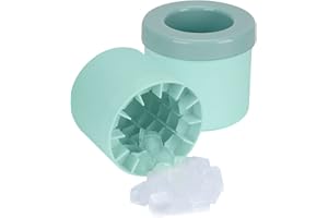 2 Pack Cylinder Ice Cube Mold Ice Trays, Silicone Ice Bucket, Portable Ice Cube Maker, Press-Type Easy-Release Ice Cup (Blue)