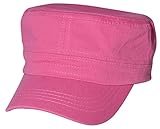 Cadet Hat For Men & Women By Quality Merchandise - 100% Soft, Breathable Cotton, Lightweight Army Cap - Adjustable Velcro Back Closure - 18 Modern Colors & 2 Designs Available - Rounded Twill Crown