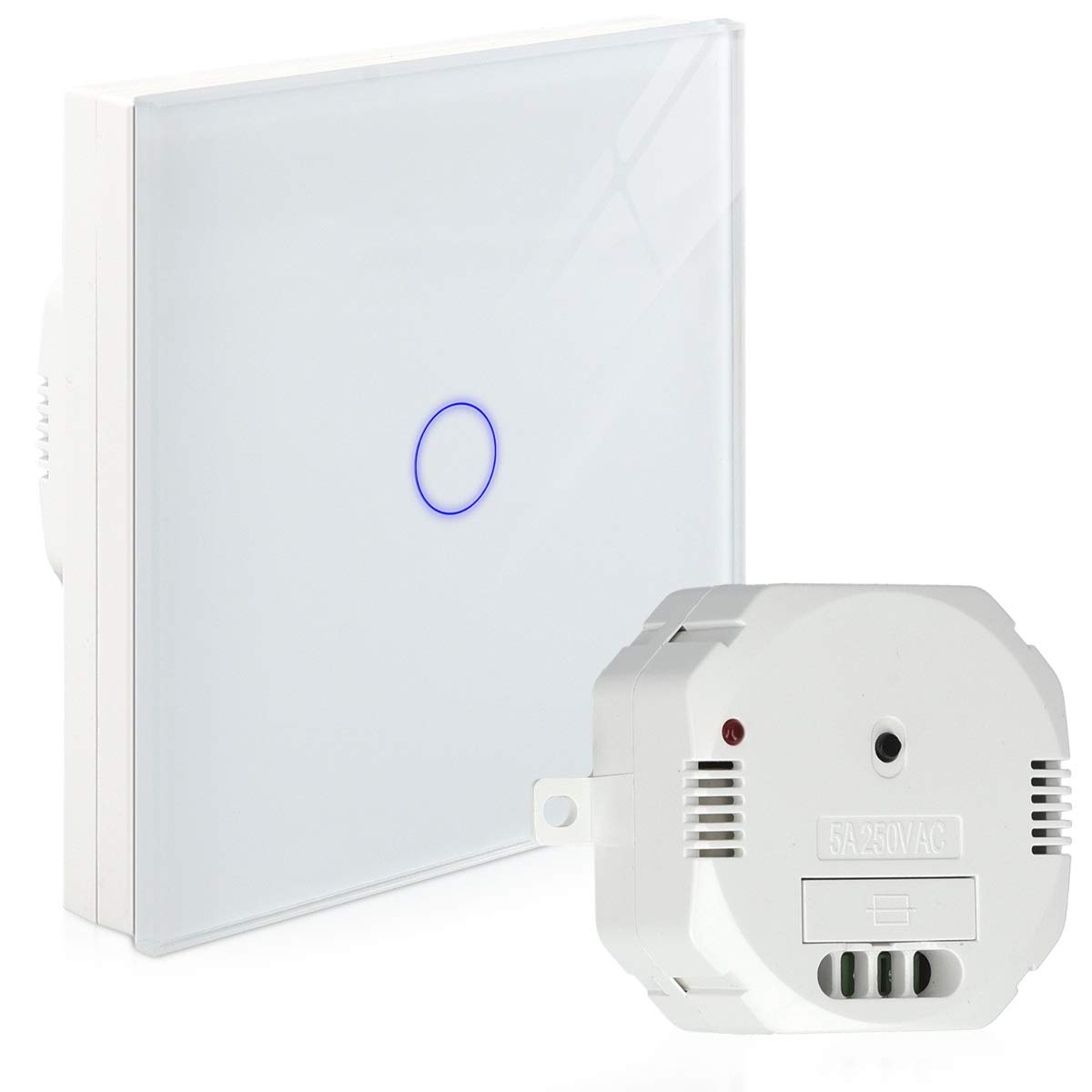 SmartHome « Pilota Casa » Interrupteur Radio 433,92 MHz, 100 M Maximum, Voyant De Fonctionnement LED, Facile à Configurer, Différents Composants, 230.00V