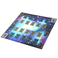 XEDUO Rubber Play Mat 60x60cm Galaxy Style Competition Pad Playmat for Yu-gi-oh Card (A)