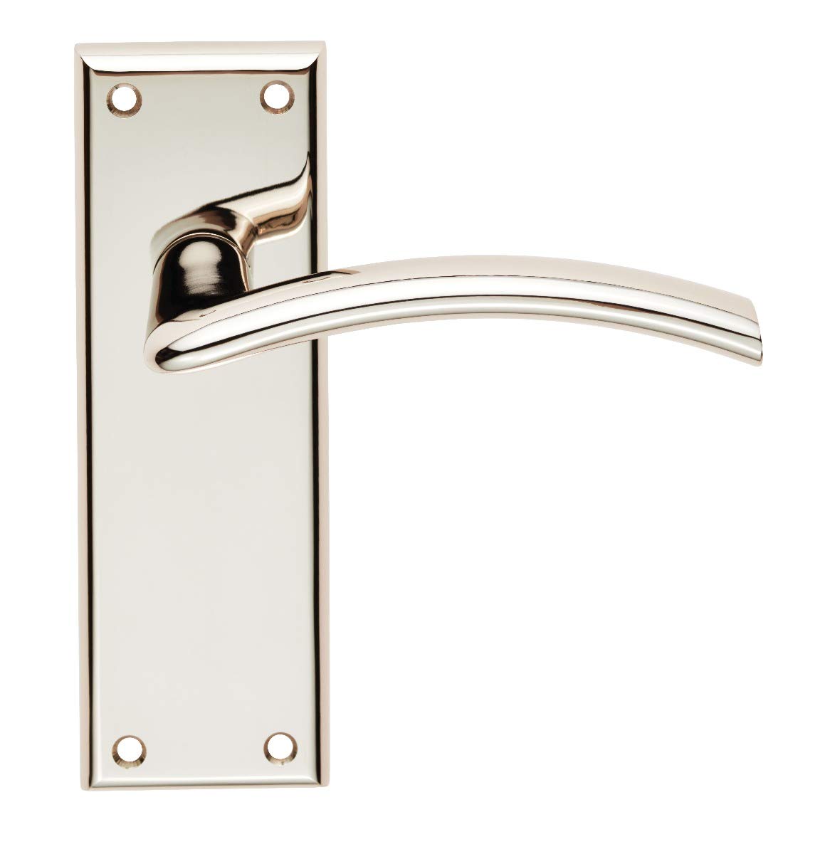 Carlisle Brass SZR032PN Serozzetta Trenta Lever On Backplate - Latch - Polished Nickel - Includes a Pair of Handles & fixings