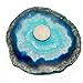 4 (FOUR) Agate Coaster - Teal Colored Agate Coasters Rock Paradise COA (AM9B2)