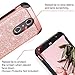 ZTE Grand X4 Case, ZTE Blade Spark Case,ZTE Grand X 4 Case,BENTOBEN 2 in 1 Sparkly Glitter Slim Hybrid Hard Cover Shockproof Protective Case for ZTE Grand X4/ZTE Blade Spark (Z971) /ZTE Z956,Rose Gold
