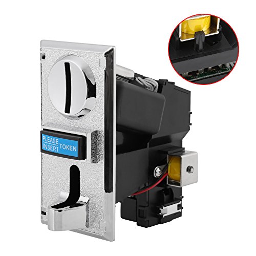 Coin Acceptor, Asixx Multi Coin Acceptor Selector Slot Anti-Phishing, Anti-Mixed Coin, Anti-Shock, Anti-high Frequency for Arcade Game Mechanism Vending Machine