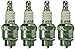 Champion CJ14 Pack of 4 Spark Plugs