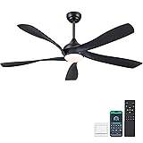 56 Inch Ceiling Fans with Lights Remote/APP