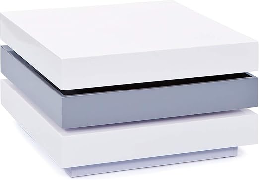 Inter Link 20800925 Couchtisch Weiss Hochglanz Wohnzimmertisch Wohnzimmer Tisch Design Modern 70x70 Amazon De Kuche Haushalt