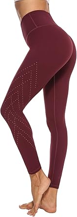 burgundy leggings with pockets