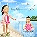XADP 6 Pc. Summer Holiday Beach Party Swim Suit for 18 Inch Doll Swim Set Swimwear Bikini Outfit fits American Girl and 18 inch Dolls,Set of 3