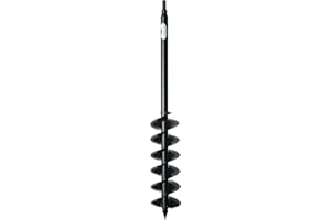 Power Planter Auger Drill Bit Extension, 5" x 28" with 1/2" Non-Slip Hex Drive, Garden Auger for Planting 5” and 6” Potted Plants, Garden Digging Tool for Dirt, Clay, Soil and Sand