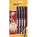 BIC Roller Glide Deco Roller Ball Pen, Fine Point (0.7 mm), Black, 4-Count