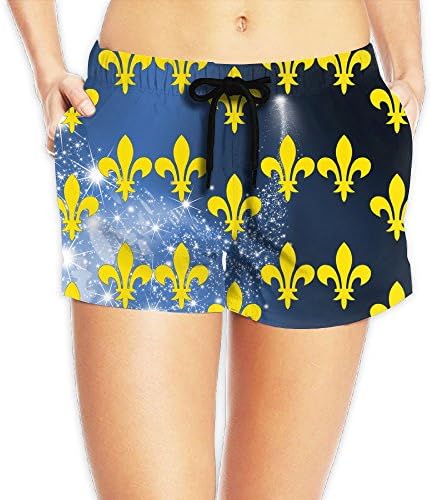 KCBHWS Flag Of France Low Waist Beach Shorts Beach Board Shorts