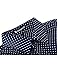 Allegra K Men Short Sleeves Cotton Polka Dots Shirt Blue M