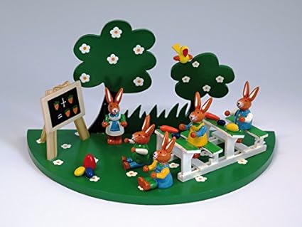 Hasenschule ''Wald'' BxTxH 26,5 x 13 x 13 cm NEU Osterfigur Osterdeko