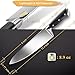 Professional 8 inch Chef Knife - Upgrated Full Tang Kitchen knife German High Carbon Stainless Steel Sharp Chopping Knife Well Balanced, Pakka Wood Handle, with Gift Case, By Zvpod