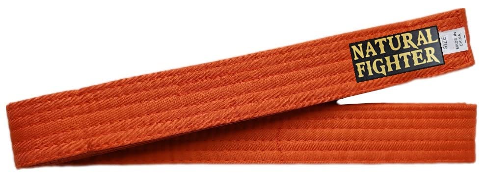 mmasport Karate Judo Aikido Taekwondo Belt for Martial Arts in Basic Cotton (Orange, 240)