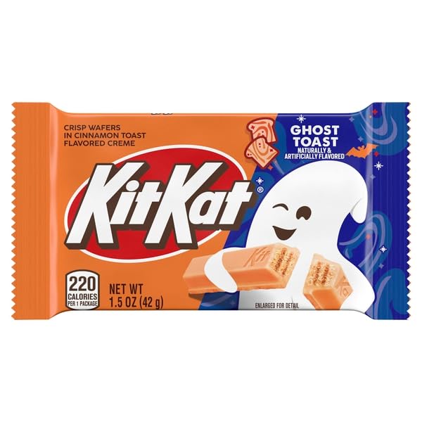HAL KIT KAT GHOST TOAST (CRISP WAFERS IN CINNAMON TOAST FLAVORED CREME) STANDARD BAR, 1.5 OZ