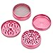 Pink Bow Grinder - 2.5 Inch Herb Grinder- First Designer Grinder- The Best Rated Herb, Tobacco, Spice Grinder- 4-piece Anodized Aluminum
