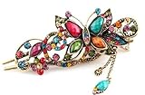 Oyang Lovely Vintage Jewelry Crystal Butterfly Hairpins Hair stick- for hair clip Beauty Tools