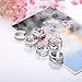 FUNRUN JEWELRY 24PCS Vintage Toe Ring Set for Women Girls Adjustable Knuckle Ring Antique Retro Finger Ring