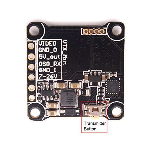 5.8G FPV Transmitter,Rcharlance VX20 48CH 5.8G VTX 25mW/100mW/200mW/350mW Switchable FPV Video Transmitter for RC Racing Quadcopter Drone