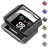 Compatible Fitbit Ionic Case Protector greatgo Soft Shock Proof Protective Slim Frame Durable Cover Accessories for Ionic smartwatch Women Men (Classic Black)