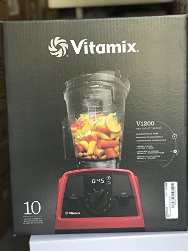 Click Here to See More Images Red V1200 SELF-DETECT Blender with 64oz(2L) Container+20oz(600ml) Blending Cup+8oz(235ml) Blending Bowl+ Blade Base