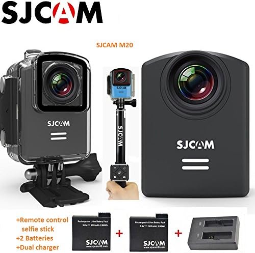 Original SJCAM M20 16MP Sony IMX206 Sensor Mini Action Helmet 2.5K 2160P Wifi Waterproof Action Camera Sport DV Riding Recorder+ Remote Control Selfie Stick
