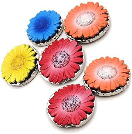 Purse Hook, Sunflower Foldable Handbag Purse Hanger Hook Holder for Tables 6 PCS Mixed Set .