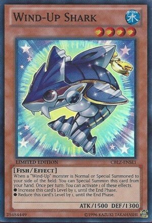Yu-Gi-Oh! - Wind-Up Shark (CBLZ-ENSE1) - Cosmo Blazer: Special Edition - Limited Edition - Super Rare