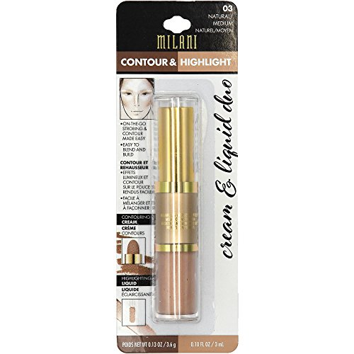 Milani Contour & Highlight Cream & Liquid Duo ~ Natural/Medium 03