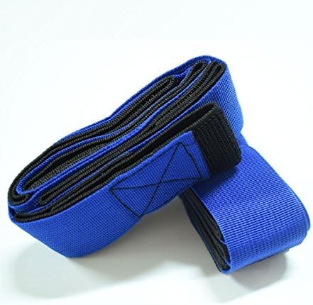 4 Legged Race Bands Outdoor Game for Kids Adults Birthday Team Party Games with Carry Bag (Blue, 4 People)