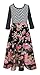 Truly Me, Chic Chevron Floral Chiffon Maxi Dress, 7-16