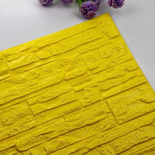 KI69PL 60cm x 30cm 3D Brick PE Foam Wall Sticker Home DIY Wallpaper Panels Room Decal Stone Decoration Embossed Wall Decal Poster-J-CN