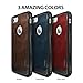 Ringke Flex S Compatible with iPhone 7 Phone Case Coated Textured Leather Style Flexible TPU Advanced Shock Protection Durable Sophisticated Rustic Stylish Case for iPhone7 - Red