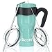 6-Piece Stainless Steel Vacuum Insulated Tumbler Set (20 oz or 30 oz Tumblers), Tea Cup or Coffee Travel Mug with Handle, 2 Lids, Straw & Brush - Double Wall Insulation for Hot & Cold Drinks