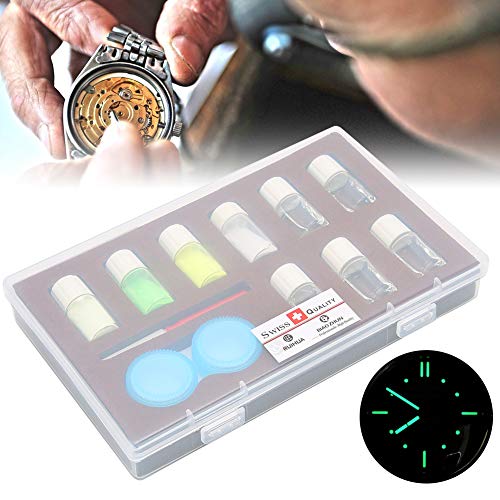 4 Color Professional Watch Luminous Fluorescent Powder Watch Repair Tool Kit Professional Watch Repair Parts Quartz Watch Replacement Parts