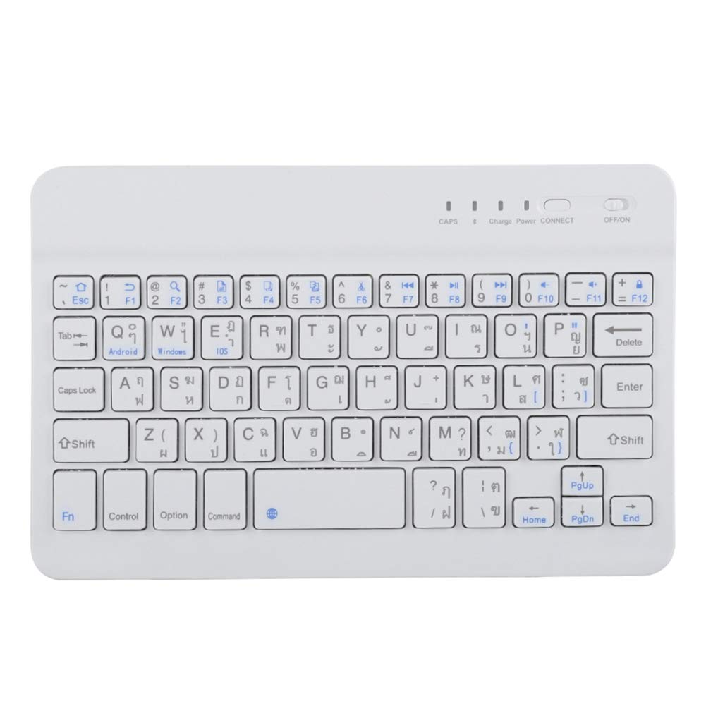 Dilwe Thai Language Ultra Slim Bluetooth Keyboard - Scissors Feet Design,Gives a Fast and Comfortable Typing - Super Long Service Life up to 5 Million Clicks